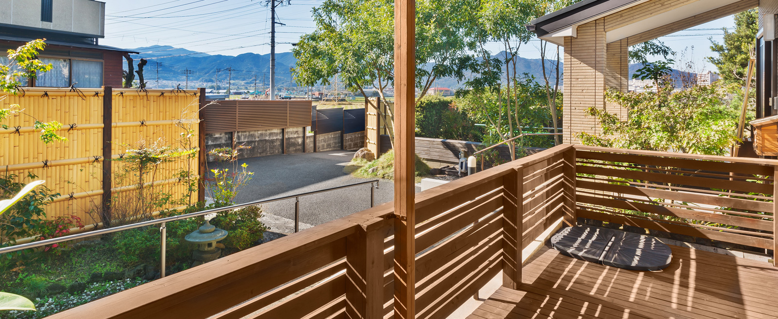 デイサービス彩坂のテラスからの眺め